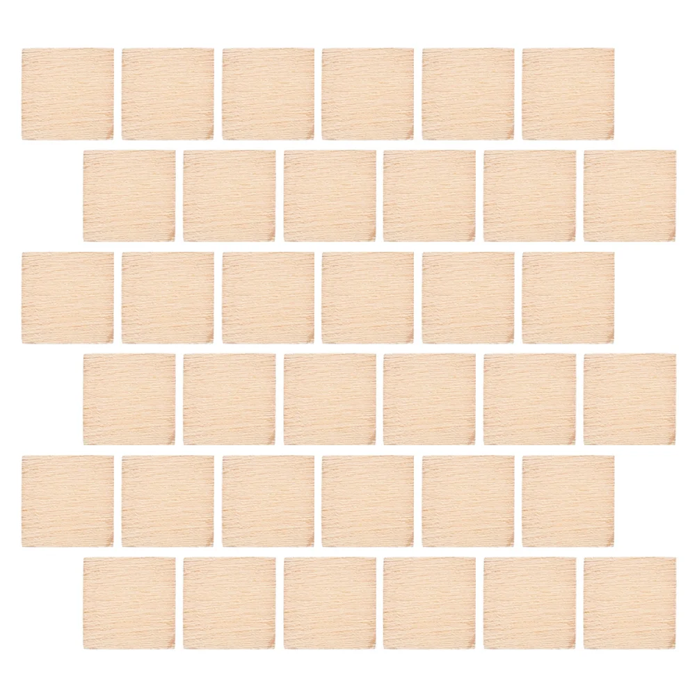 200 Uds. De piezas cuadradas de madera de 4Cm, bloques de madera Natural sin terminar para manualidades, proyectos de arte DIY, actividades infantiles, decoración rústica para el hogar