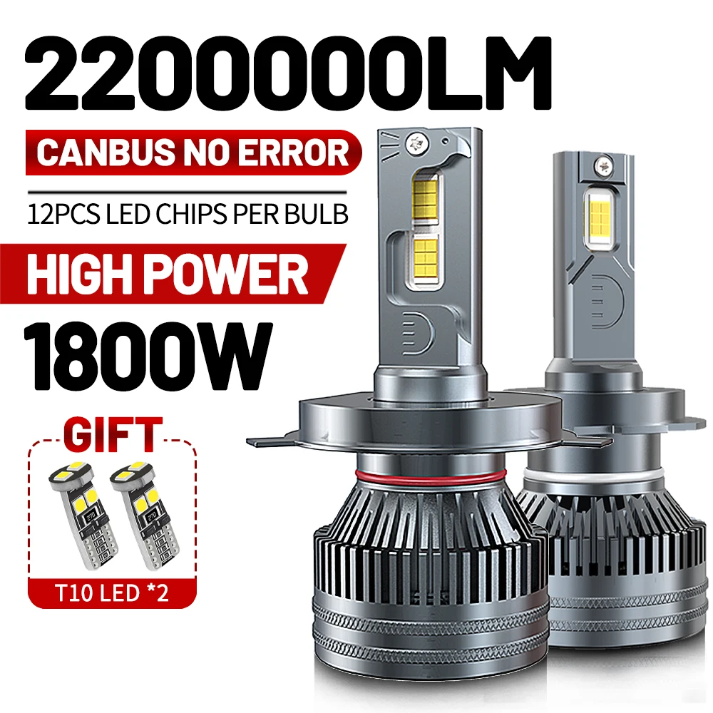 2200000LM H1 H4 H7 LED Canbus H8 H11 9005 HB3 9006 HB4 9012 Hir2 Светодиодная лампа 7535 CSP Автомобильный комплект Турбо противотуманная фара 6000K 12V 2200000LM H1 H4 H7 LED Canbus H8 H11 9005 HB3 9006 HB4 9012 Hir2 Светодиодная лампа 7535 CSP Автомобильный комплект Турбо противотуманная фара 6000K 12V