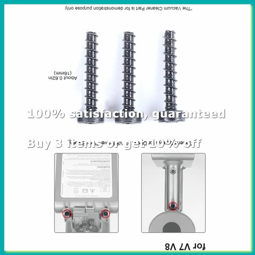9Pack X(6Pcs Screws Nail for Cordless V6 V7 V8 V10 V11 Vacuum Cleaner Power Pack/Battery) image 2