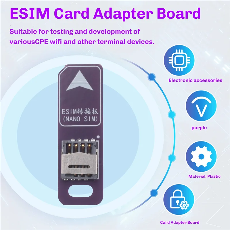 A88Z TPC ESIM بطاقة لحام مهائي كابلات لوحة تحويل إلى نانو SIM لاختبار مختبر رقائق 5X6 مللي متر #4