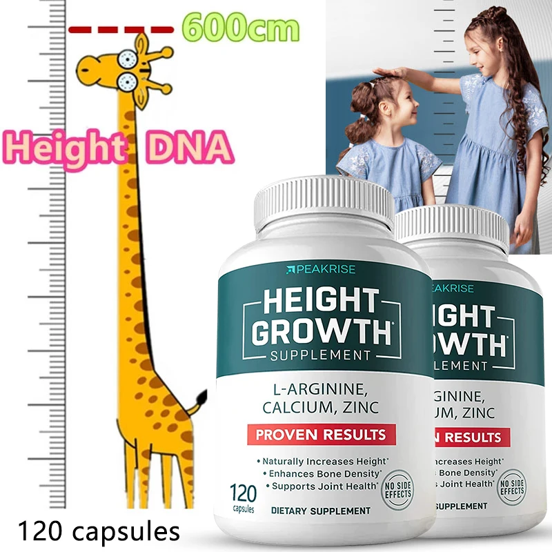 Calcium, Vitamin D3, Zinc, Increase Complement, Promote Bone Growth and Health, Increase Height for Adults and Kids