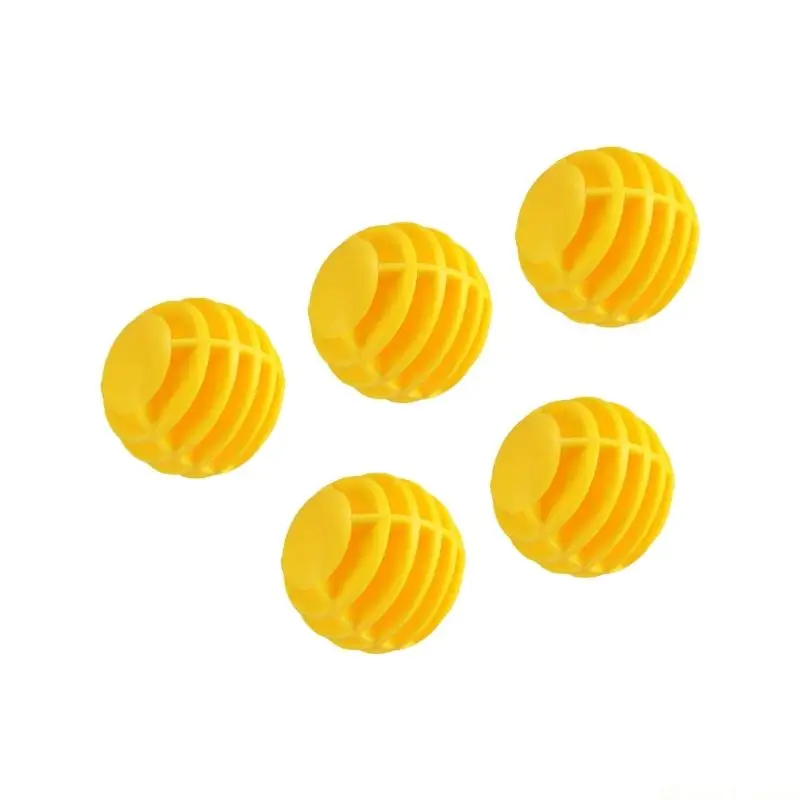 31BE 5Pcs Golf Practice Balls Synthetic Rubber Hollow Striped Golf Training Ball