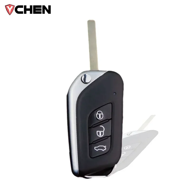 Car Intelligent Remote Control Key For BAIC Senova X25 X35 Q25 Q35 EX260 X3 D20 ID47 Chip 433Mhz Filp Folding Smart Key Fob