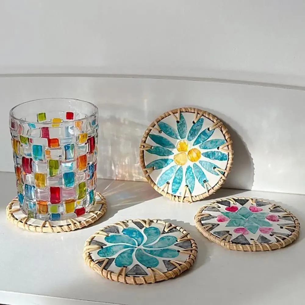 Colorful Shell Coasters Southeast Asian-Style Creative Heat Insulation Pad Household Multi-Functional Cup Pad Home Decoration