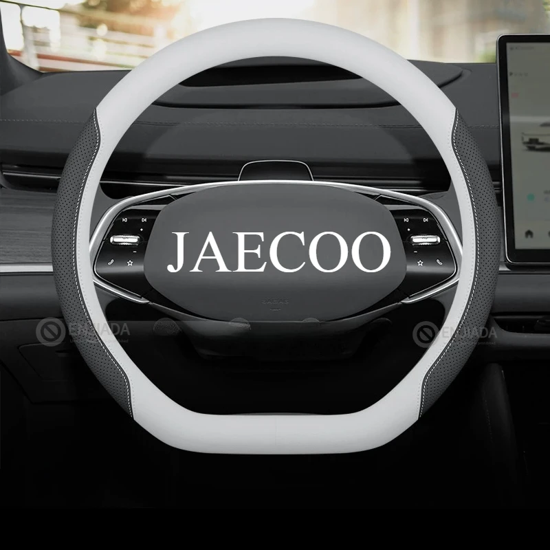 

Leather Car Steering Wheel Cover for Jaecoo J7 7 Phev 2025 2026 Auto Interior Accessories