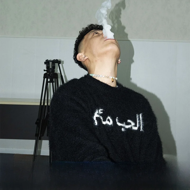 

PAINWAKE Original Design Thiened Loose Knitted Sweater for Couples Men Women Autumn Winter Casual Long Sve round Ne Sw...