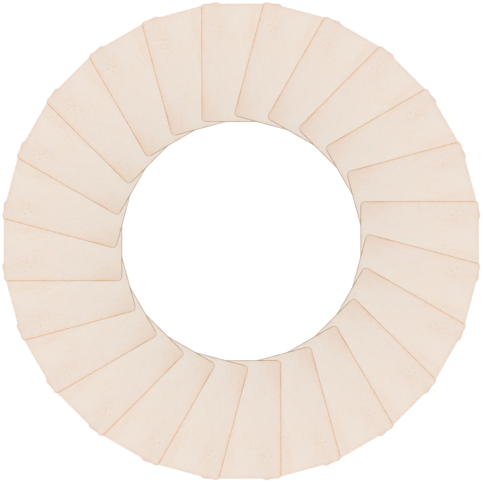 

100pcs Blank Wood Tiles For Crafts 3X2" 1/8" Thick Unfinished Rectangular Wooden Pieces Diy Craft Supplies Paintable Carvable