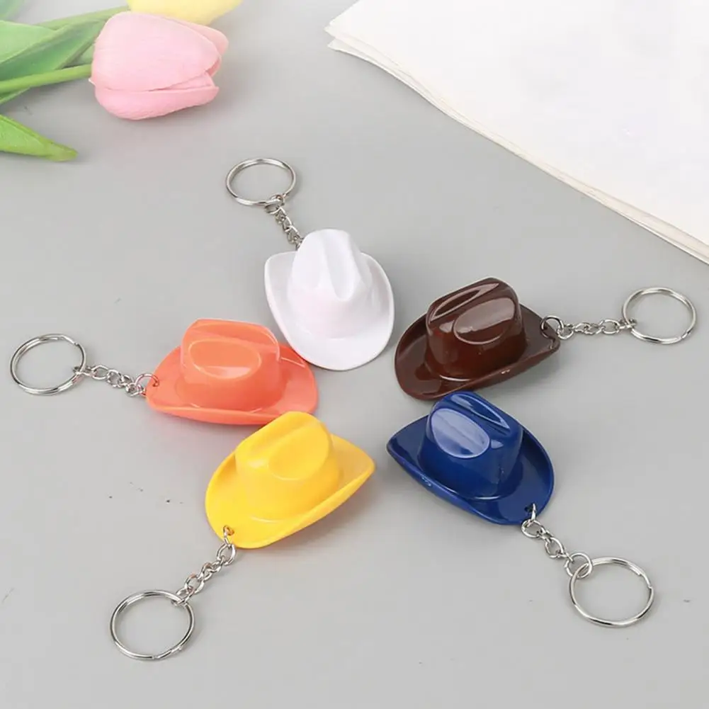Cowboy Hat Bottle Opener Keychain Rustic Western Cap Key Ring Beer Openers Dual Function Key Chain Cowgirl Theme Party Favor