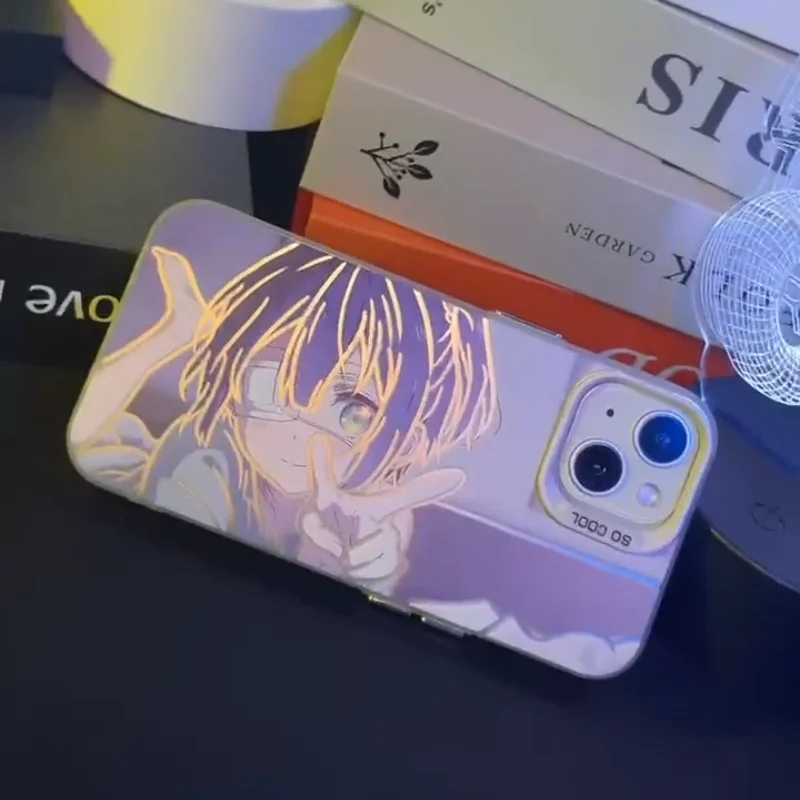Cute Cartoon Takanashi Rikka Phone Case for iPhone 16 15 14 13 12 11 17 Pro Max Plus Air mini Chunibyo Girls Take On Me Cover