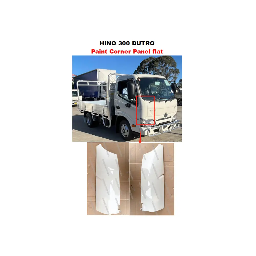 FDONG Chrome Paint Corner Panel flat for HINO 300 DUTRO 53813-37170-A0