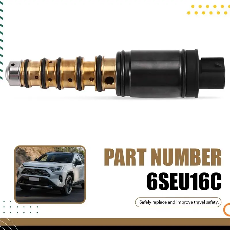 ABTD-For Toyota Corolla Camry RAV4 Compatible AC Air Conditioning Compressor Cooling Electronic Solenoid Valve Control Valve 6SE