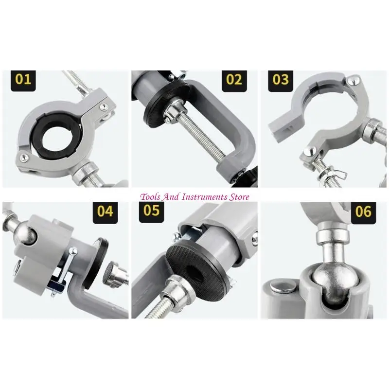 

360 Degree Rotating Benches Vises Aluminum Table Vises Electric Drill Stand for Woodworking Metal Plastic Clamping Tool C7AC