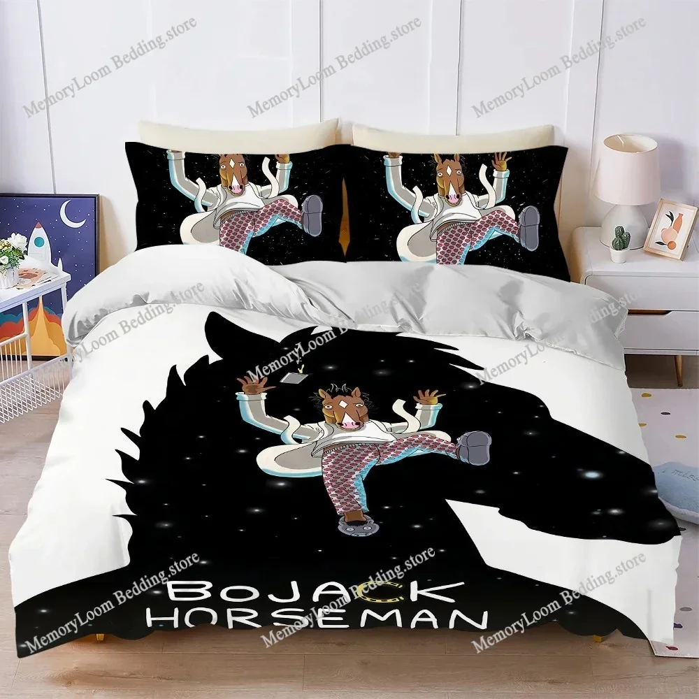 

Funny B-BoJack-Horseman Duvet Cover Set Home Style Bedding Soft Laundry Cotton Bed Four Seasons Student Dormitory Home Textile02