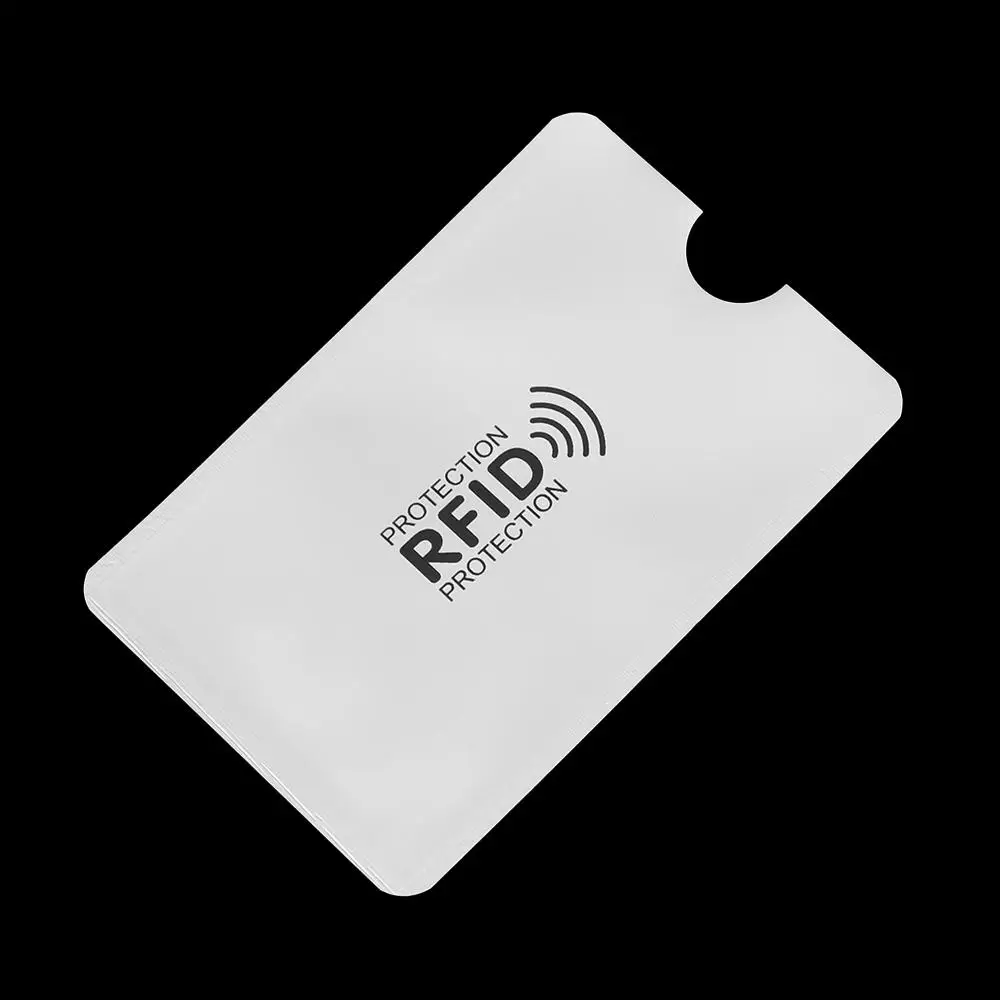 

10Pcs Prevent Scanning RFID Blocking Aluminium Card Holder Anti Rfid Wallet ID Bank Card Case Card Protector Sleeve
