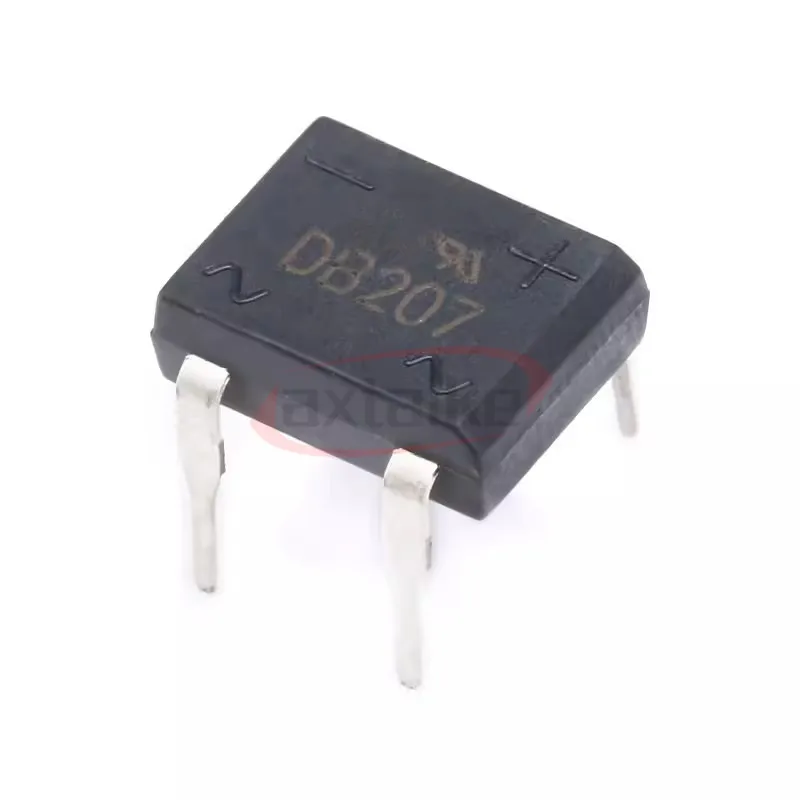 20PCS DB107 DB207 DB107S DB207S DIP SMD 4Pin SMT 1A 2A 1000V 1KV SINGLE PHASE GLASS PASSIVATED BRIDGE RECTIFIERS