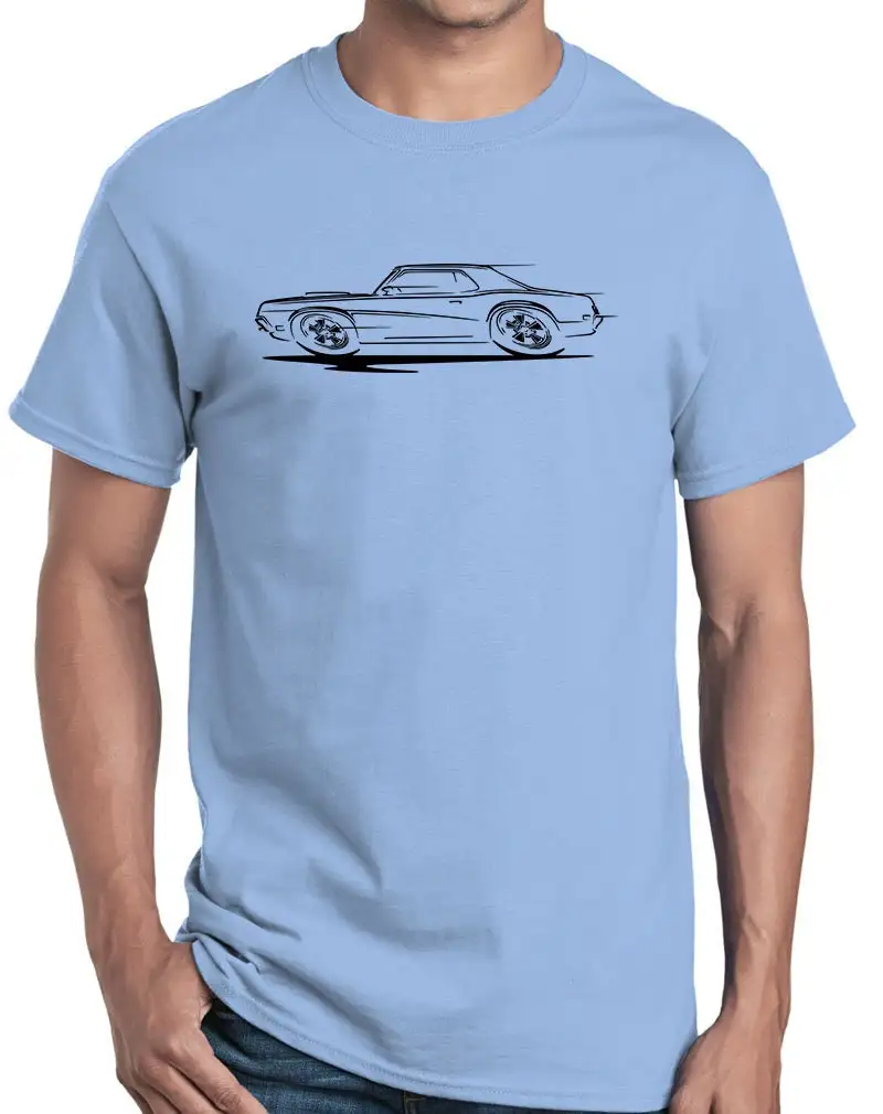 1969 1970 Mercury Cougar Hardtop Redline Design T Shirt