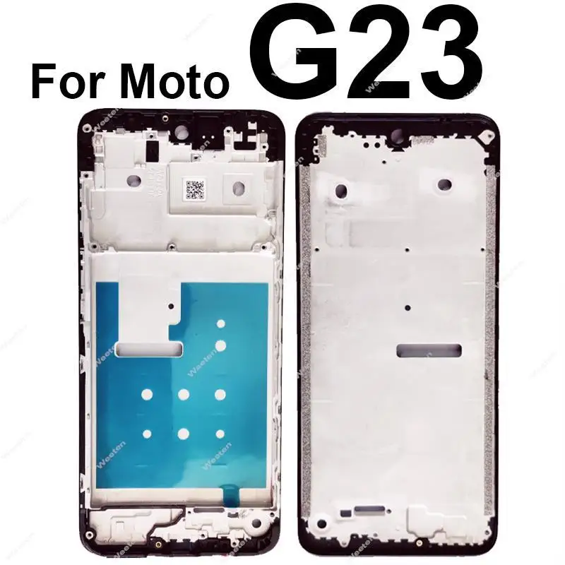 Front Screen Frame For Motorola MOTO G22 G32 G42 G52 G62 G72 G82 G53 G73 G13 G23 LCD Frame Cover Case Bezel Parts