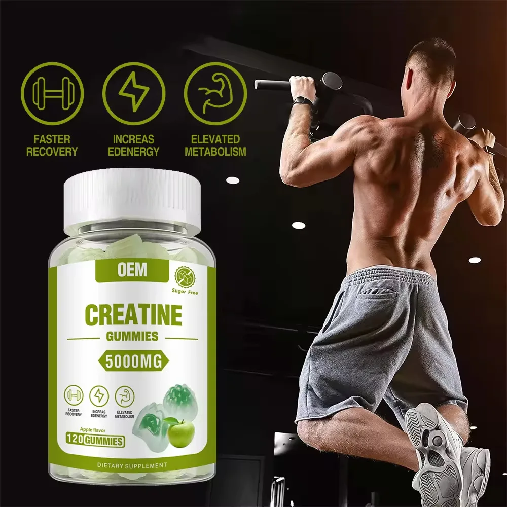 

Creatine gummies accelerate recovery, promote muscle growth, relieve fatigue, and promote muscle protein synthesis