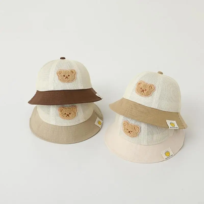 

N84E Детская шапка унисекс для девочек и мальчиков, летняя солнцезащитная шляпа, пляжная шапка-рыбак