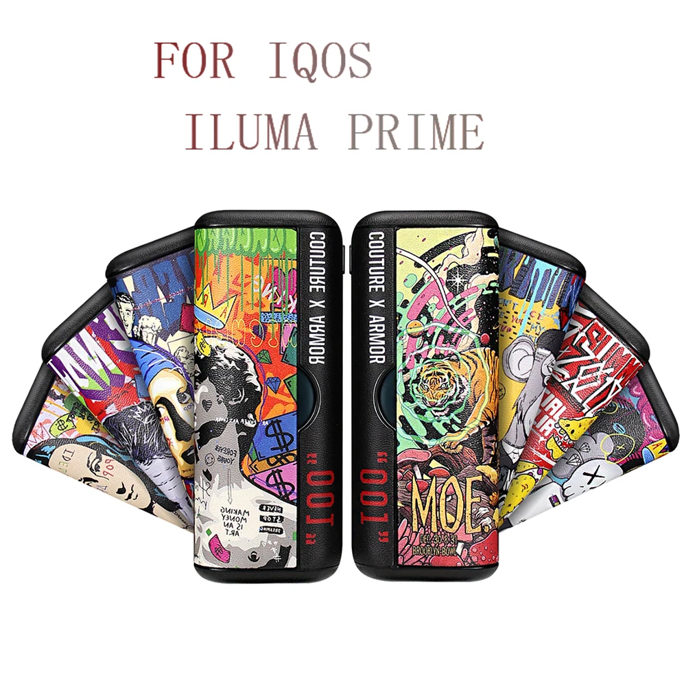 New 8 Styles Cartoon Leather Funda for IQOS ILUMA Prime Case Bag Cases Holder Pouch for ICOS ILUMA Prime Accessories