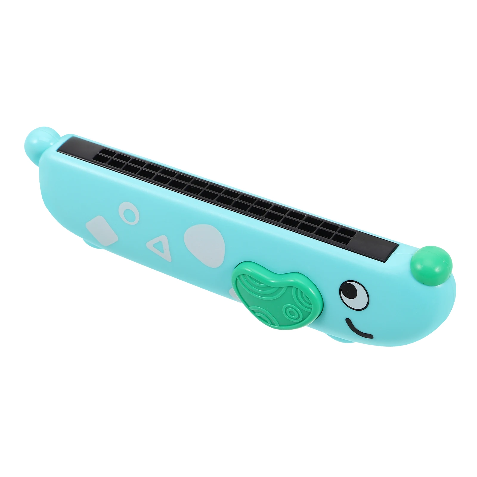 

Children's Cartoon Harmonica Toddler Toys Baby Musical Instrument Sky-blue Plastic Party Favor