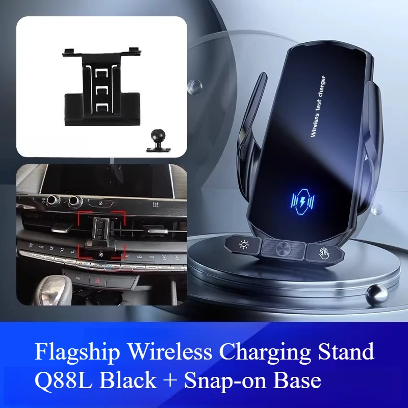 

Держатель для мобильного телефона для Cadillac CT4 2020-2023, автомобильный магнитный держатель для навигации с беспроводной зарядкой, аксессуары для автомобилей