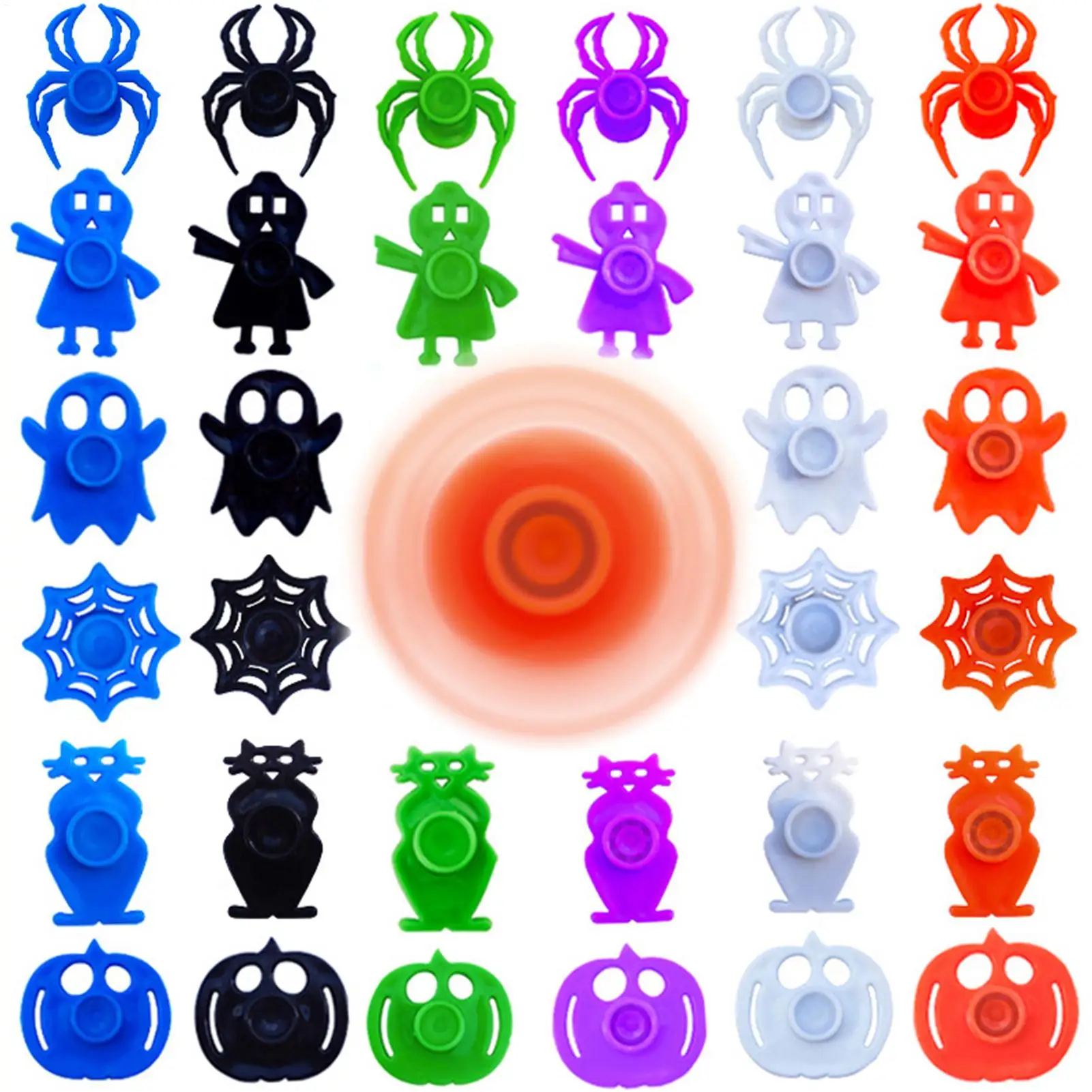 Willekeurige 1 st Halloween Gyro Zintuiglijke Speelgoed Ghost Pompoen Spider Gyroscoop Zintuiglijke Hand Spinner Speelgoed Feestartikelen Goodie Bag Stuffers
