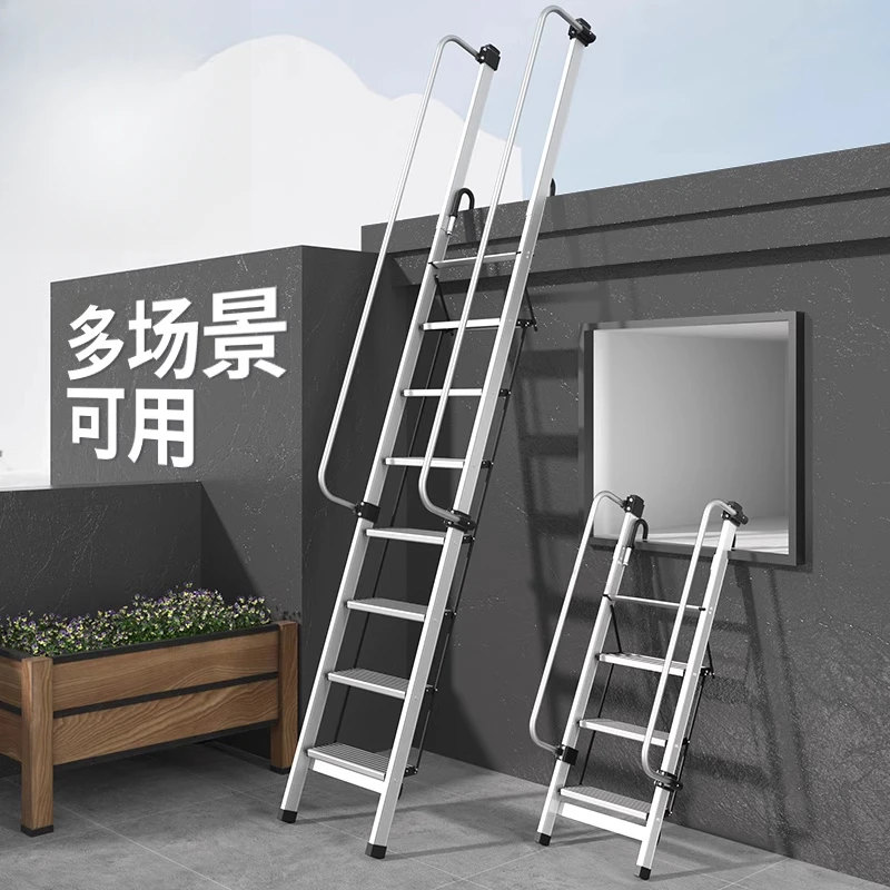 

Attic staircase household ladder folding ladder to the roof