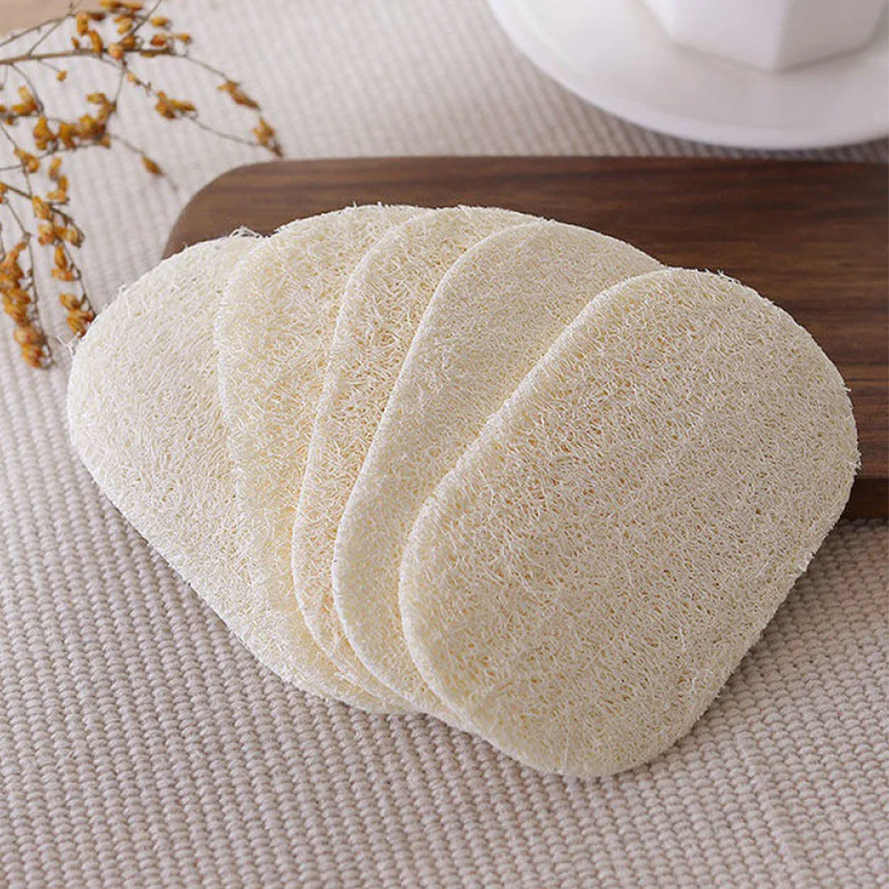 

10Pcs Natural Loofah Sponge for Kitchen Cleaning Scrubbing Dishes Showers Sinks Dishwashing Sponge Reusable Tool