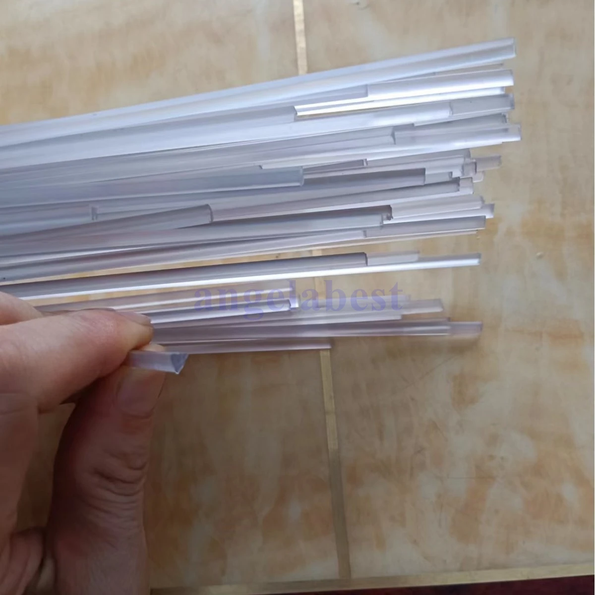 

5PCS 5x2.5mm transparent PVC plastic welding rods PVC welder rods high quality 1pc=1meter for plastic welder