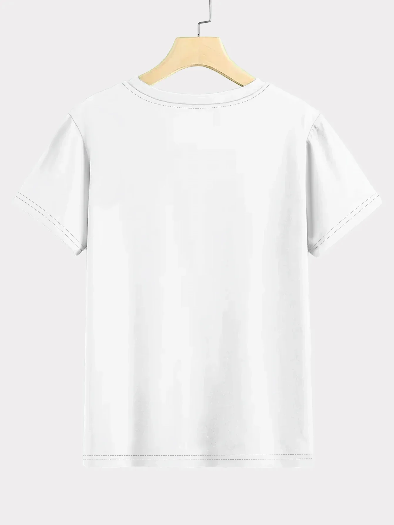 Camiseta de manga corta blanca de talla grande para mujer dinosaurios NO LA MAMA! EstampadoTV - Inspirado y divertido