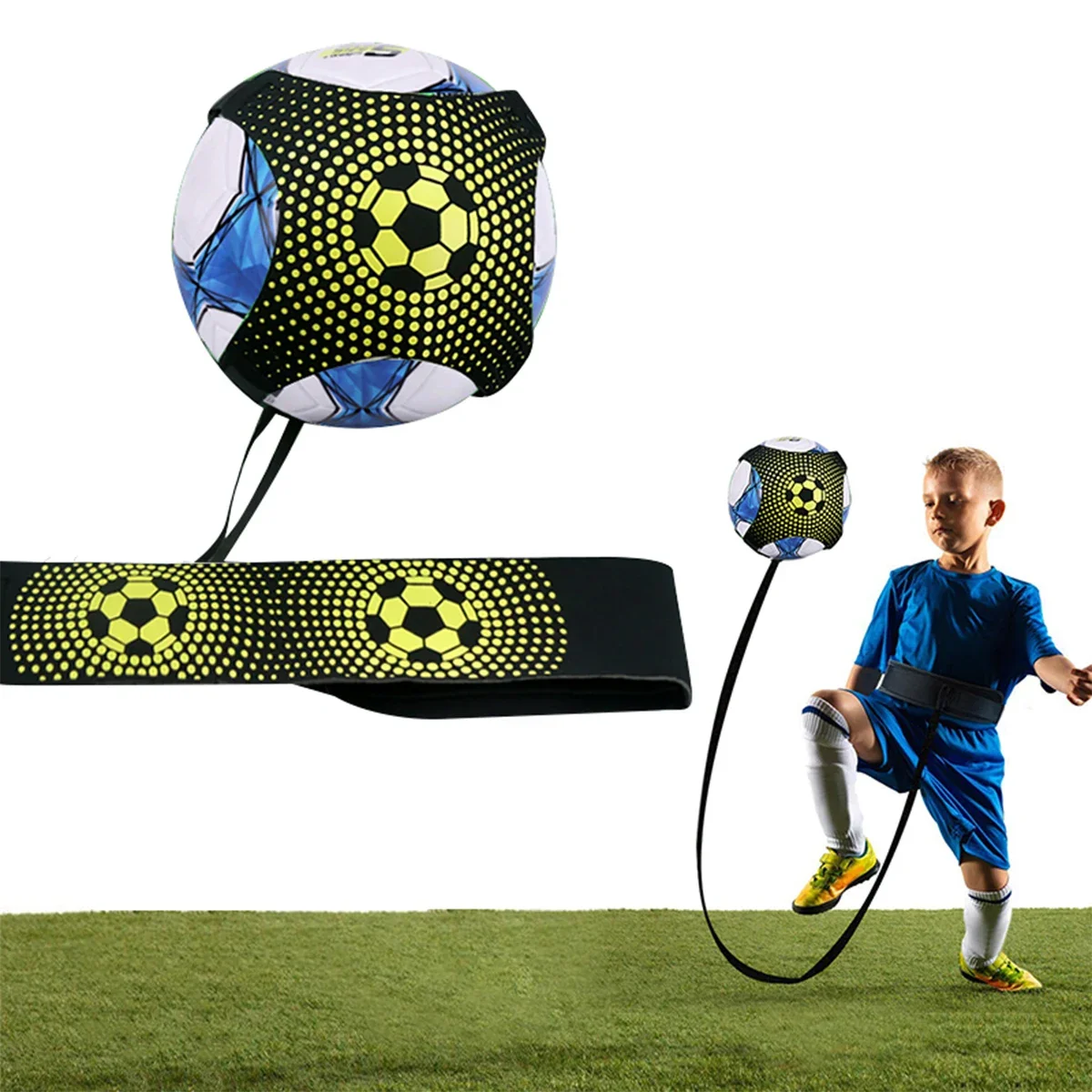 Soccer Trainer Adjustable Practice Belt Agility Training Kids and Adults Solo Soccer Trainer Belt