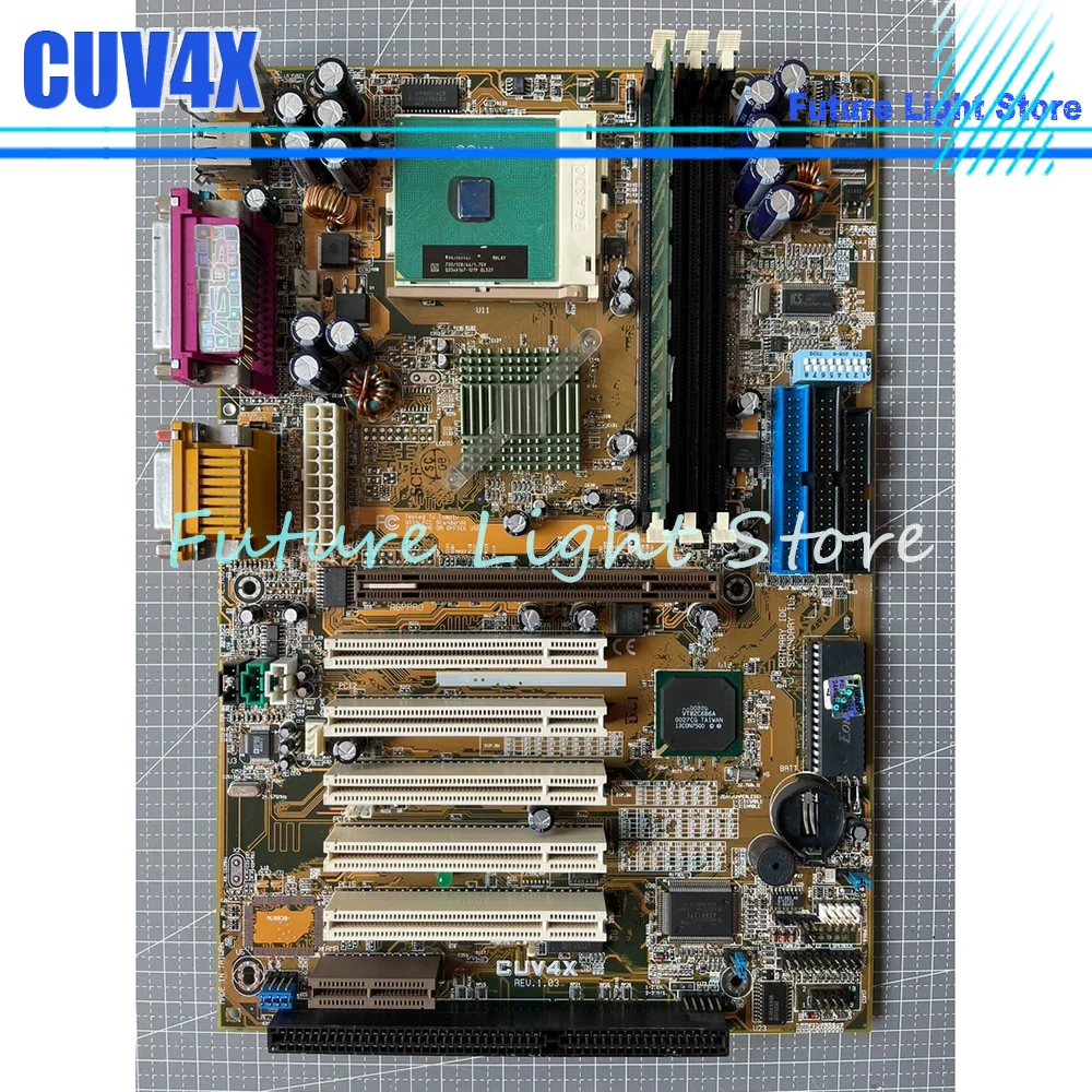 

CUV4X Motherboard 815 Supports PGA370 Pins 5 PCI Slots And 1 AGP