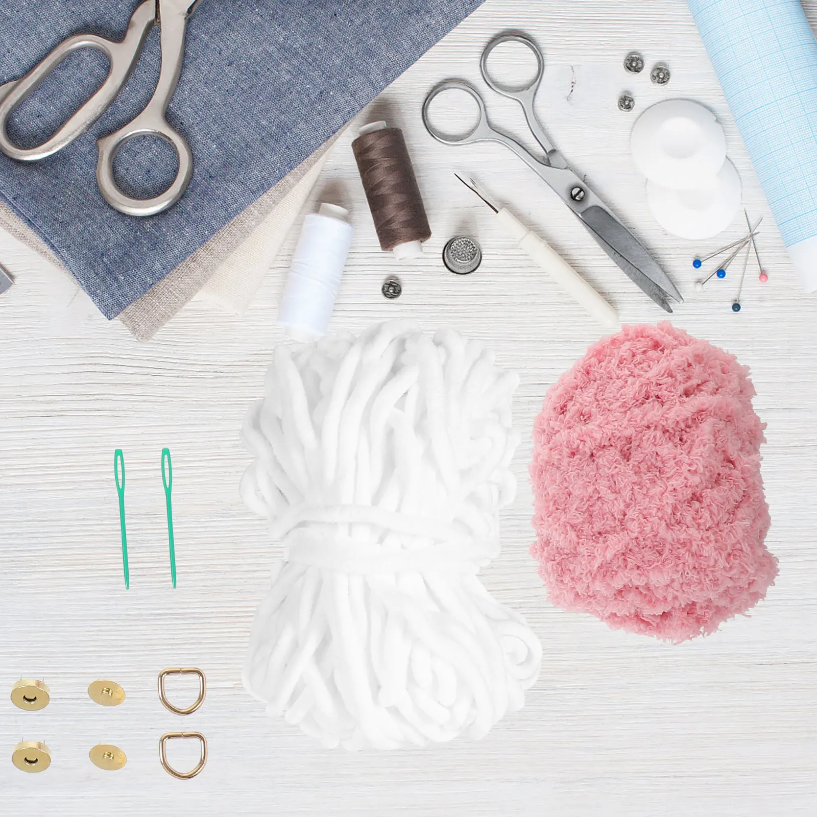 اليدوية المنسوجة محفظة DIY عدة للنساء الخياطة الحرفية عبر غرزة حقيبة صنع المواد العملي الحقيبة الحياكة مجموعة الإكسسوارات #1