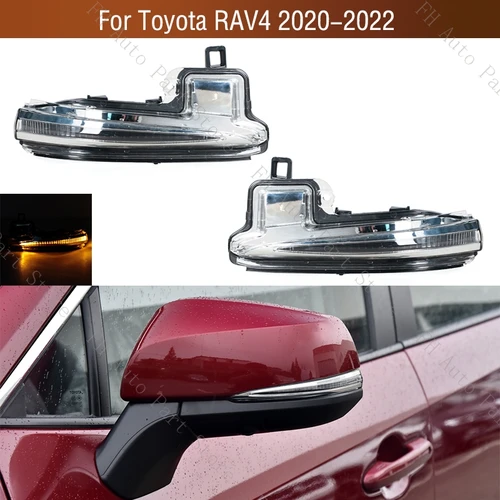 Luz intermitente para espejo lateral de puerta retrovisor exterior de coche, lámpara indicadora para Toyota RAV4 RAV 4 2020 2021 2022