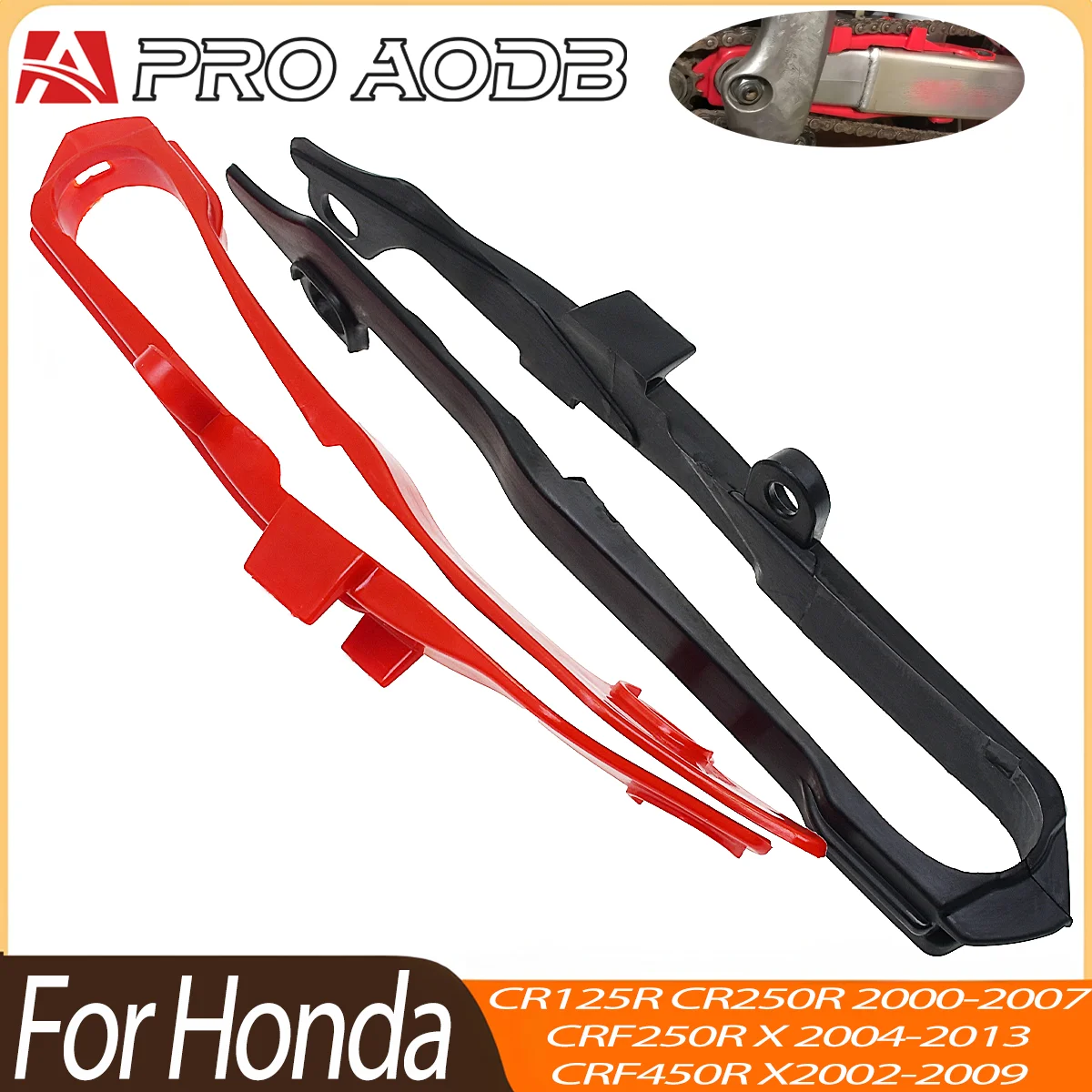 For Honda CR125R CR250R CRF250R CRF450R CRF450X CR CRF 125 250 450 2000-2013 Motorcycle Chain Slider Guide Protection Device