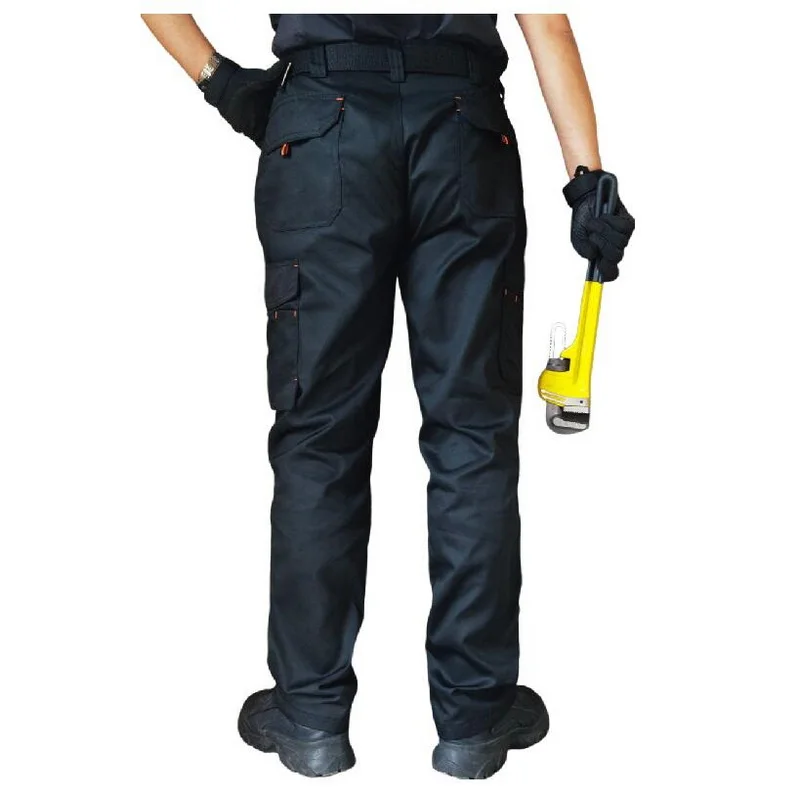 Men Pants Auto Repair Electrician Workwear Pants Outdoor Multiple Pockets Cargo Trousers