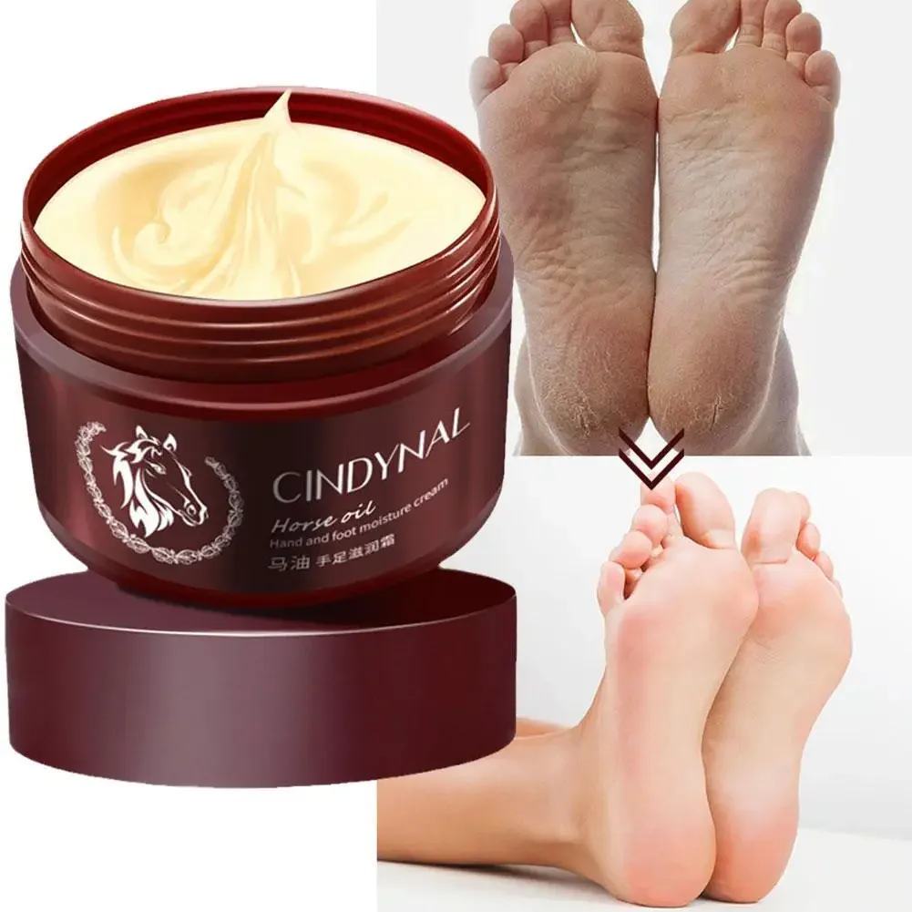 Óleo de cavalo para reparo de mãos e pés, creme para reparo da pele, creme para pele, pele áspera, para evitar hidratação