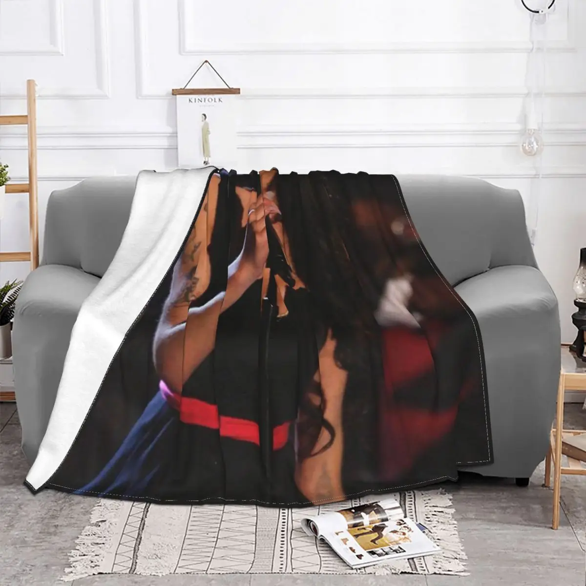 Amy Winehouse Blanket Casual Raschel Lightweight Bedding Travel Decorative Sofa