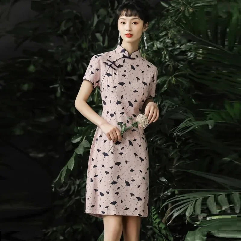 Ao Dai elegant Chinese dresses Summer 2020 aodai Vietnam traditional dress qipao oriental dress cheongsam ao dai dress ff2780