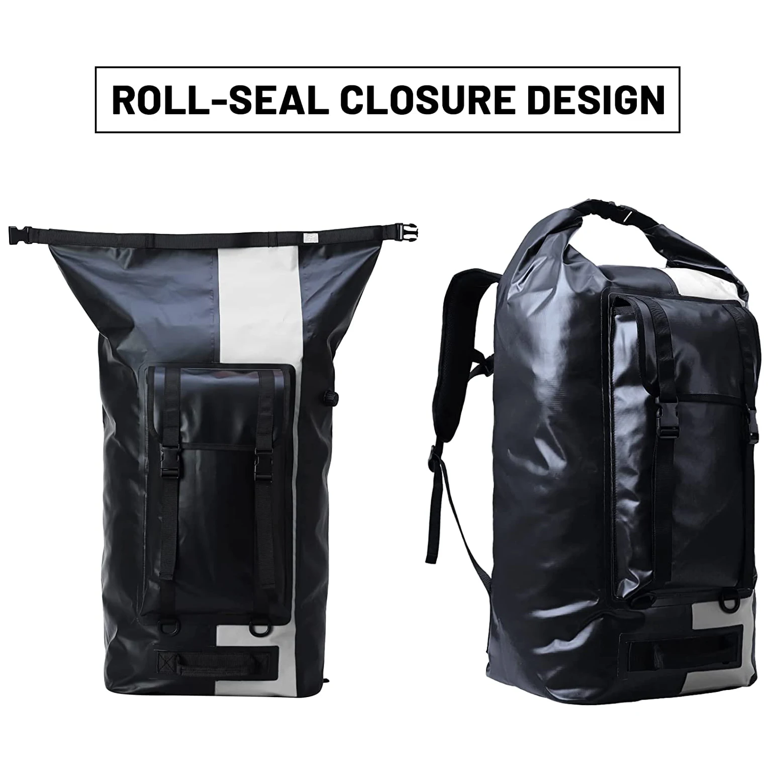 custom logo 35l foldable hiking multifunctional roll top dry bag waterproof with backpack waterproof