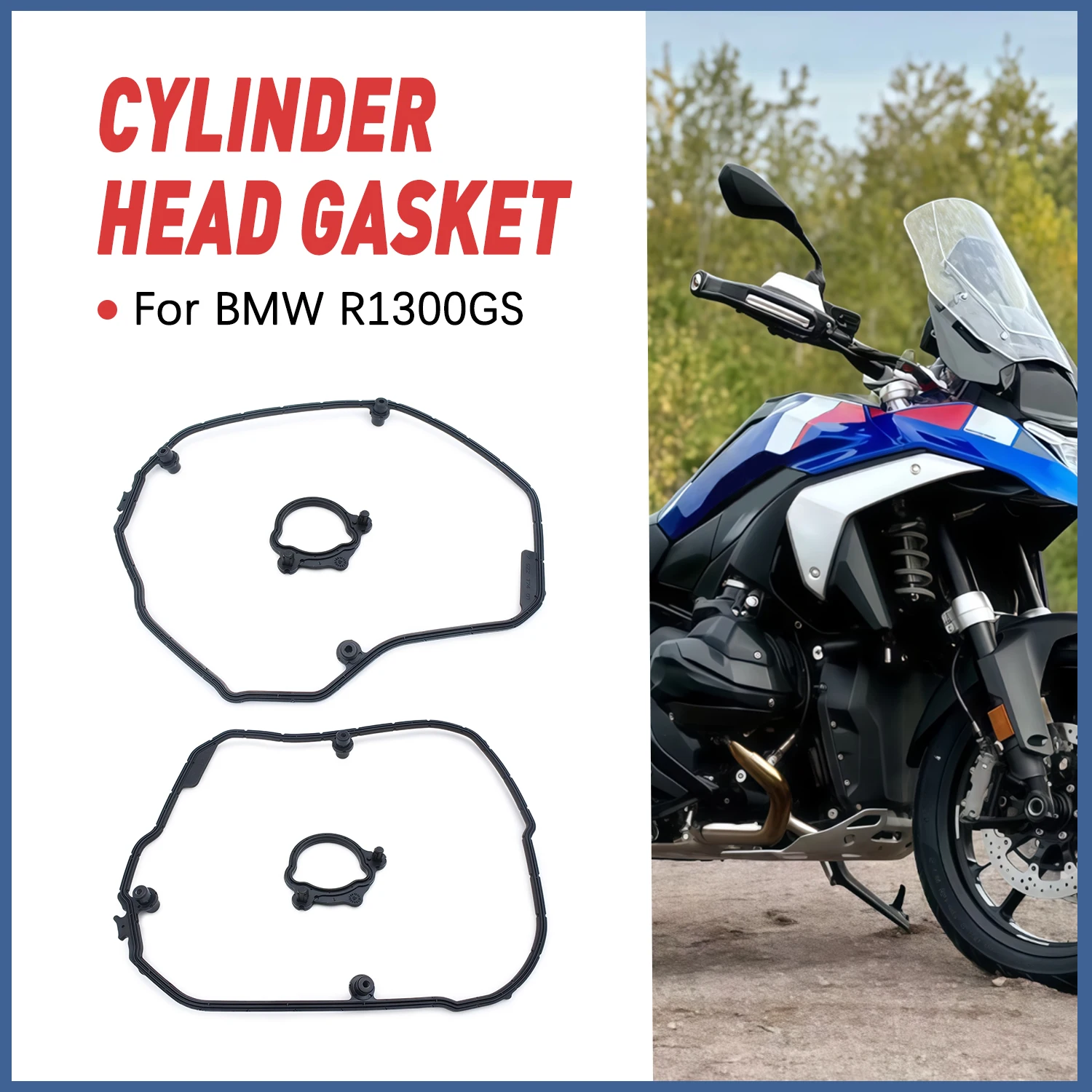 

Motorcycle Engine Cylinder Head Valve Cover Gasket Set For BMW R1300GS 2024 2025 2026 OEM Right 11121027894 Left 11121027893