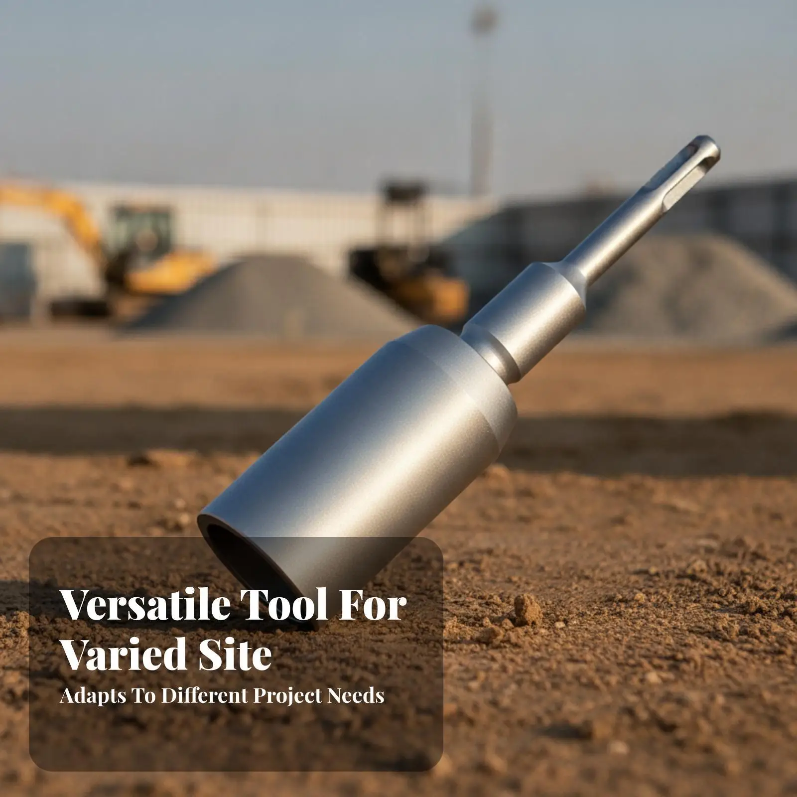 Rotary Hammer Ground Rod Driver Carbon Steel SDS Max Compatible Electrical Grounding Rod Setter