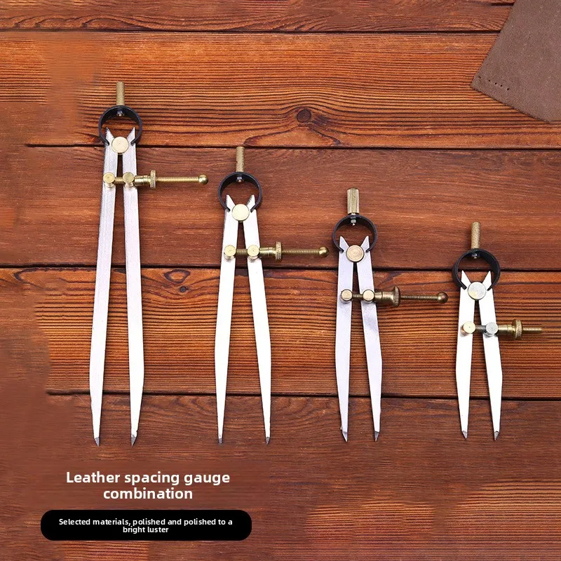 Leather Wing Divider, Stitching Groover & Edge Creaser for Leathercraft, Scratch Awl Tool