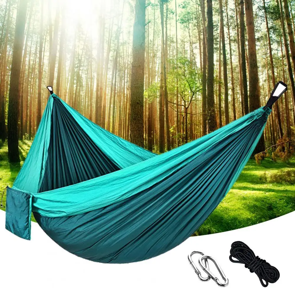 Hammock Anti-deform Heavy Duty Travel Hammock for Lawn Non-slip Hanging Swing Bed Outdoor Hunting Survival Portable Hammock