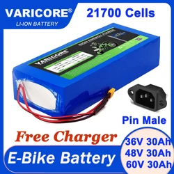 36V 48V 60V 30Ah 21700 akumulator litowy 1000w 1200w 1500w bezpłatna ładowarka 42V 54.6V 67.2V