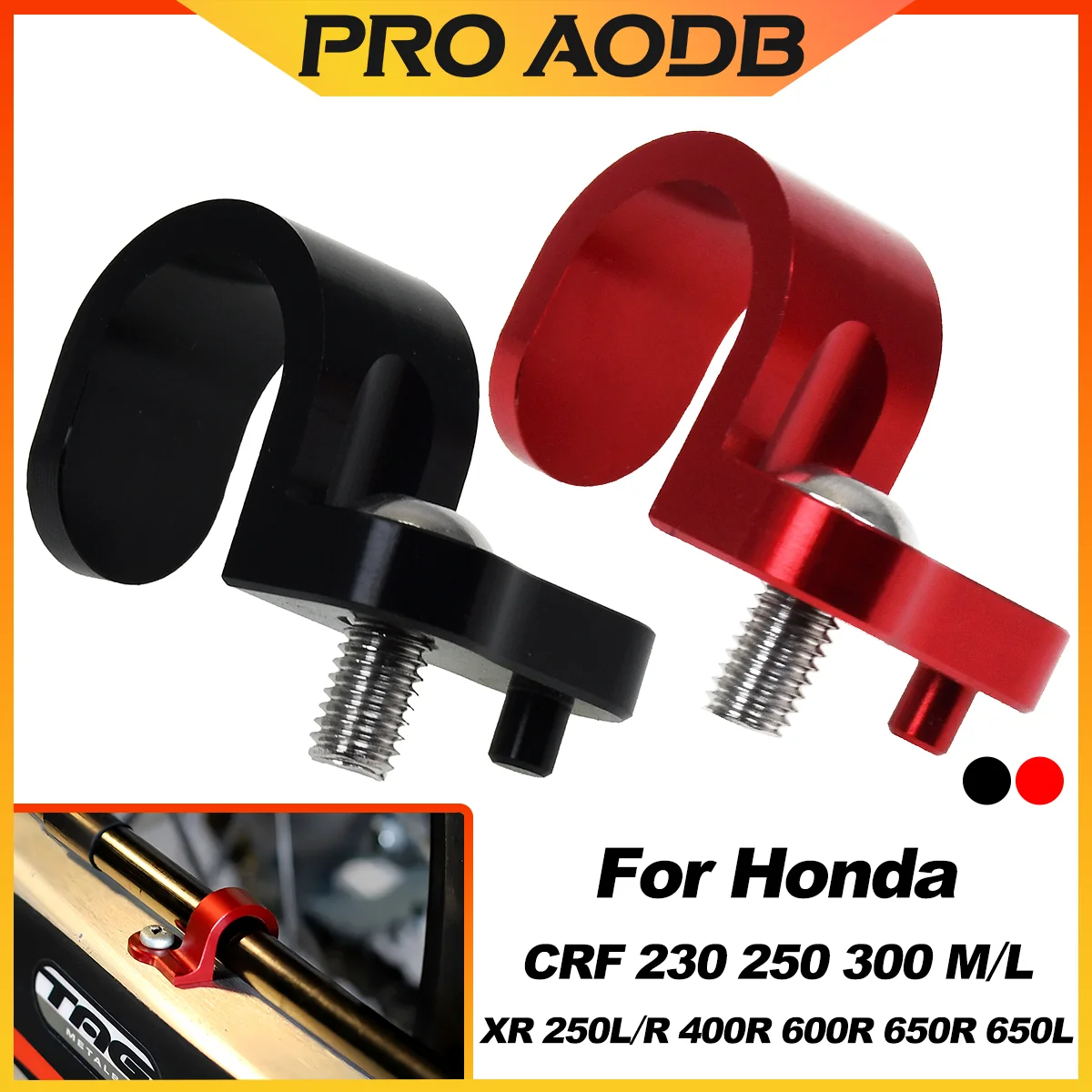 Motorcycle CNC Rear Brake Hose Clamp Guide Aluminum For Honda CRF230M 230L 250L CRF300L XR250L 250R 400R 600R 650R XR650L Parts
