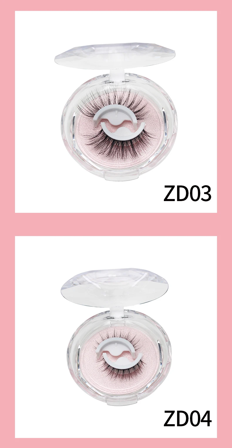 DINGSEN Koreanische Selbstklebende Wimpern Natürliche Wiederverwendbare Wimpern Manga-Wimpern Make-up-Produkte Ohne Klebstoff Wimpern – Detail 11