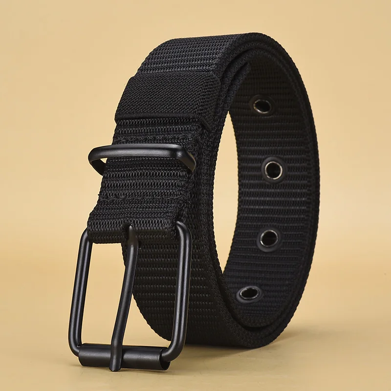 Retro Men's Pin Buckle Tactical Belt Trendy Men's Multifunctional Outdoor Adventure Canvas Belt Fashion Men's Belt Accessories