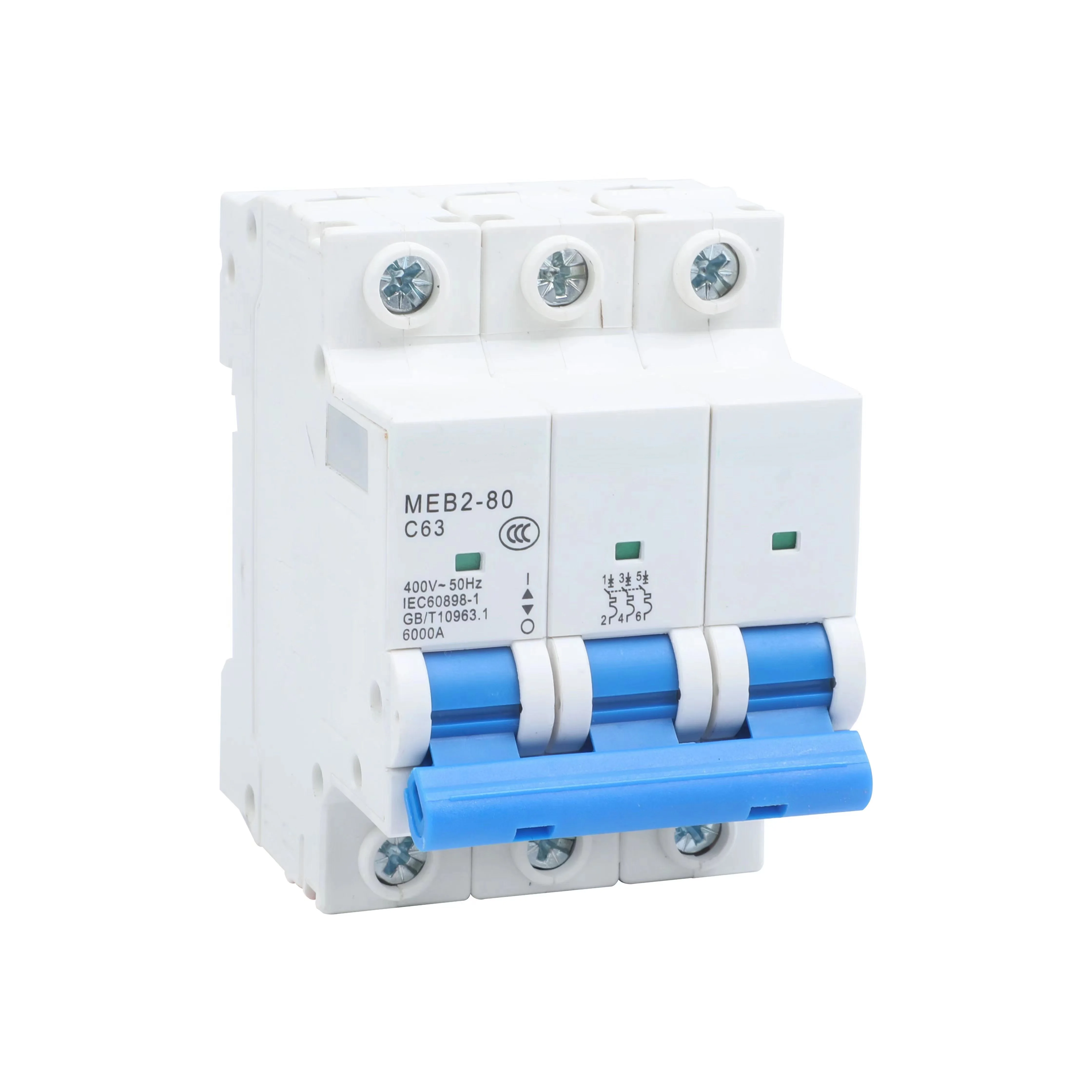 20 piezas MCB C65S tipo CHINT interruptor de seguridad de rendimiento de alta calidad Protector de circuito disyuntor en miniatura Mcb